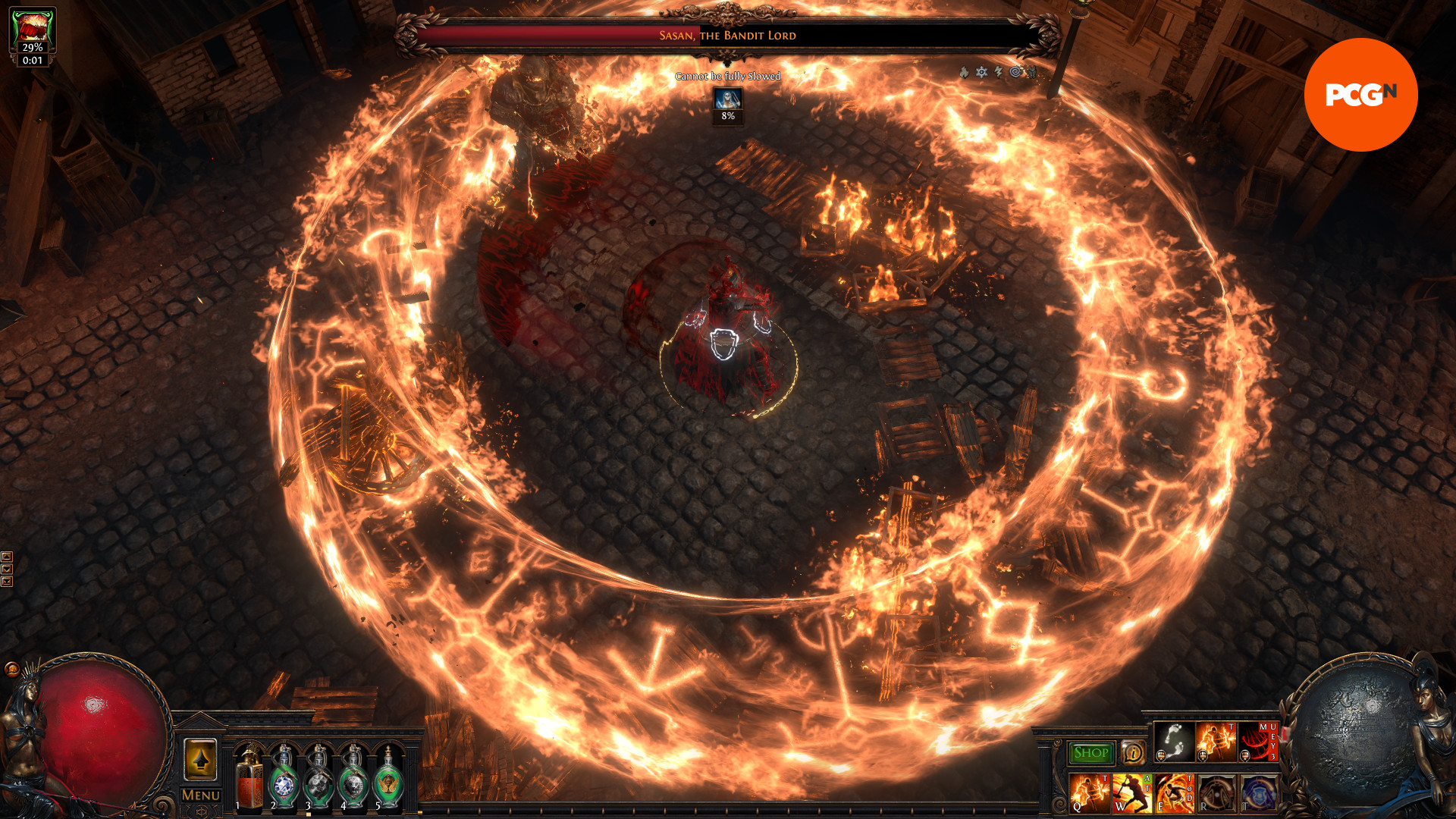 Path of Exile 3.25 Ligue des colons de Kalguur - Combattre Sasan, le seigneur bandit.