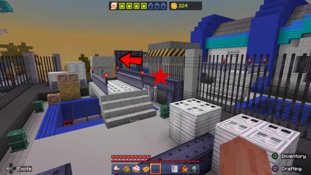 Chemin de l'héliport dans Minecraft MCC Party