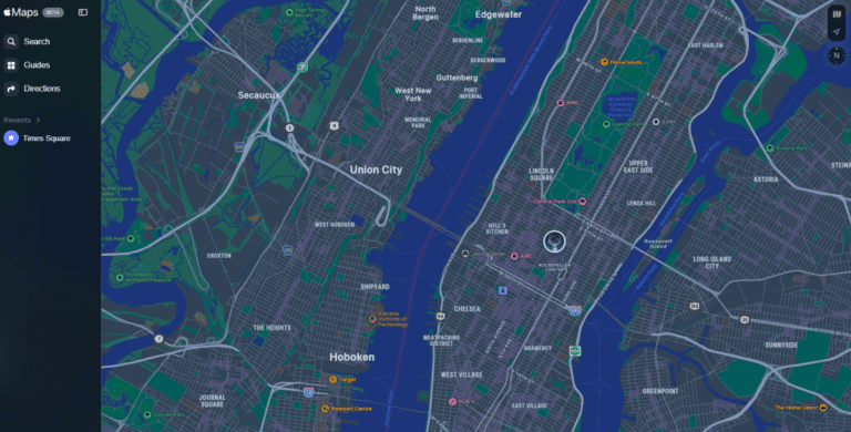Apple Maps est désormais disponible sur le Web en version bêta