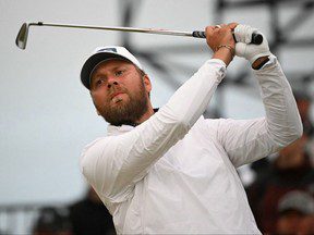 Brown, numéro 272 mondial, mène à Royal Troon, le Canadien Mackenzie Hughes est en course