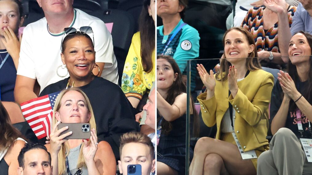 Queen Latifah and Natalie Portman at the Summer Olympics 2024 in Paris.