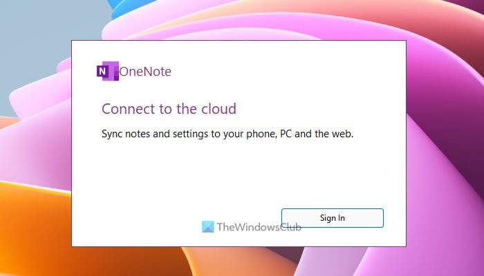 Désactiver OneNote Connect au statut cloud