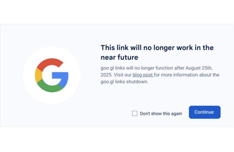 Google va désactiver ses liens raccourcisseurs goo.gl l’année prochaine