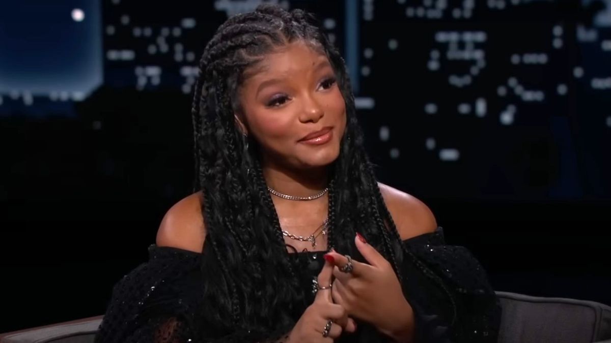 Halle Bailey appears on Jimmy Kimmel Live 