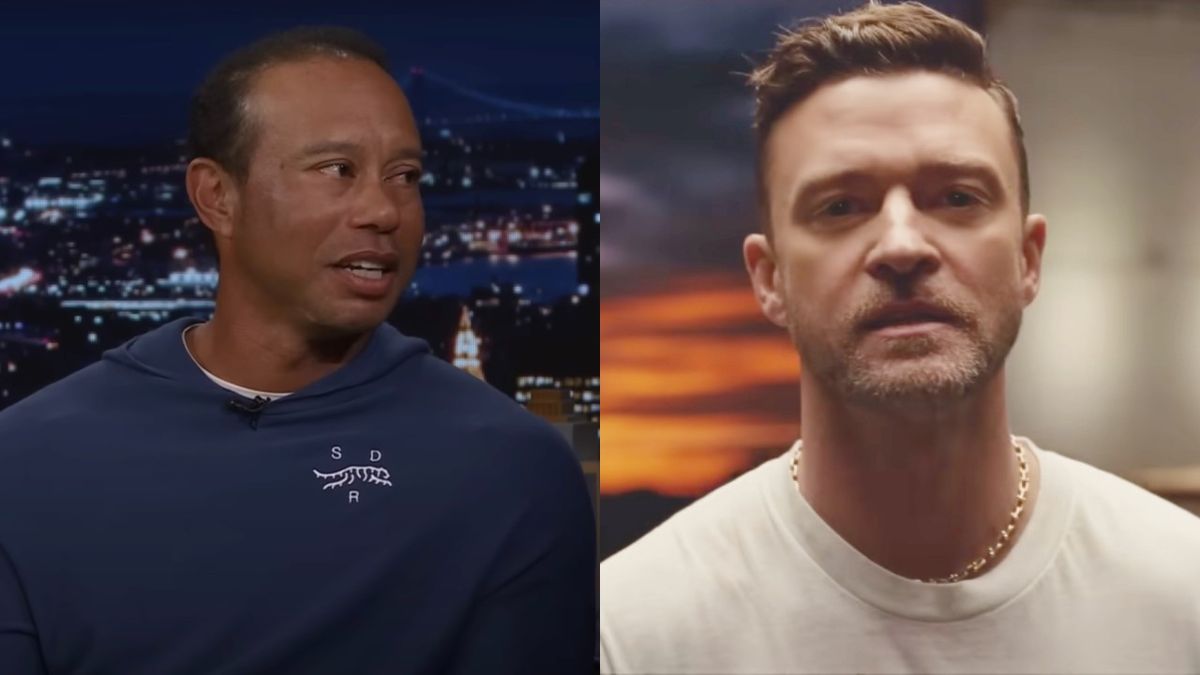 Tiger Woods talks about his kids on The Tonight Show, and Justin Timberlake sings in the 