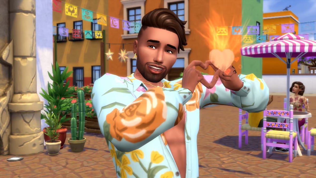 Sim character in Lovestruck EP