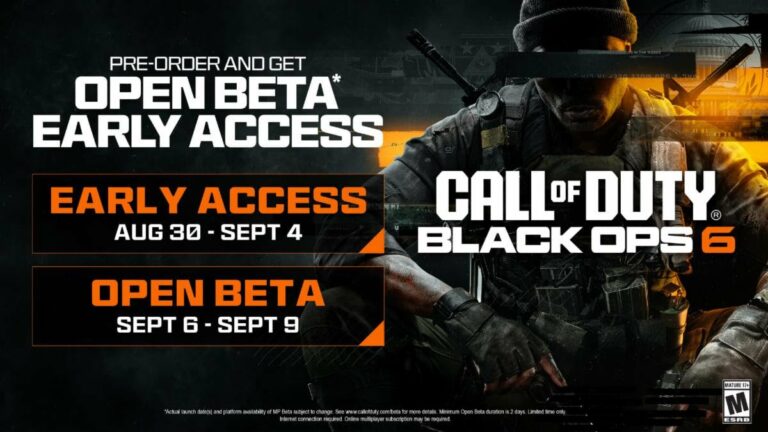 La bêta multijoueur en accès anticipé de Call of Duty: Black Ops 6 est prévue du 30 août au 4 septembre, la bêta ouverte du 6 au 9 septembre    
