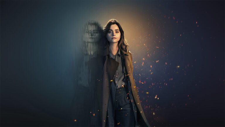 Jenna Coleman as DC Ember Manning in a poster for BBC drama The Jetty