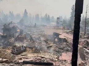 Jasper après l'incendie de forêt