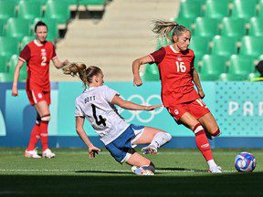 L’équipe canadienne de soccer féminin domine la Nouvelle-Zélande aux Jeux olympiques de 2024