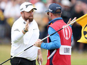 Shane Lowry mène après le deuxième tour de l’Open Championship avec un peu d’aide de ses amis