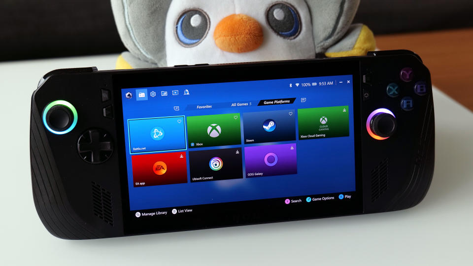 L’un des avantages des consoles portables sous Windows comme la ROG Ally X est qu’elles fonctionnent parfaitement avec tous les différents magasins et lanceurs de jeux en ligne. 