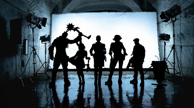 Silhouettes de personnages du film Borderlands