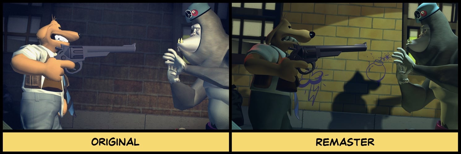 Comparaison graphique de Sam & Max : The Devil's Playhouse