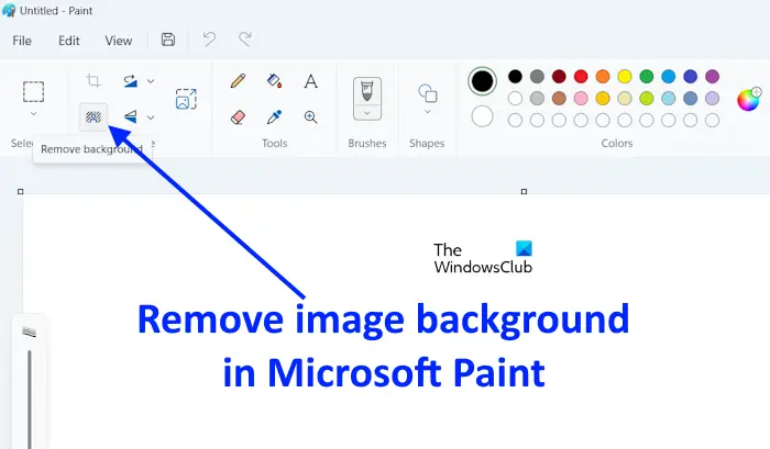 Supprimer l'arrière-plan de l'image dans Microsoft Paint