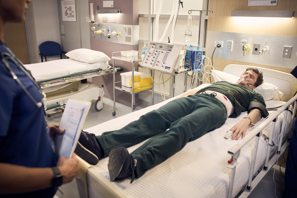 Felix Rodwell à l'hôpital dans les environs