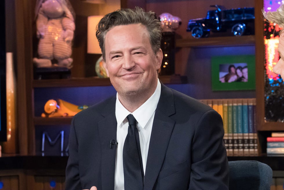 Matthew Perry photographié en 2017 dans Watch What's Happened Live