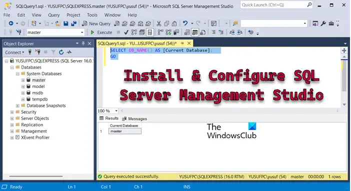 Comment installer et configurer SQL Server Management Studio sous Windows 11