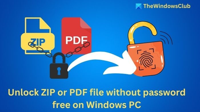 Déverrouiller un fichier ZIP ou PDF sans mot de passe gratuitement sur un PC Windows