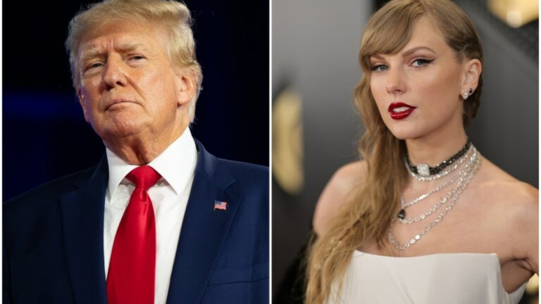 Donald Trump n'a pas peur que Taylor Swift le poursuive en justice pour un faux message de soutien avec des images IA : « Quelqu'un d'autre les a générées » Plus de Variety Les plus populaires À lire absolument Inscrivez-vous aux newsletters de Variety Plus de nos marques
	
	
