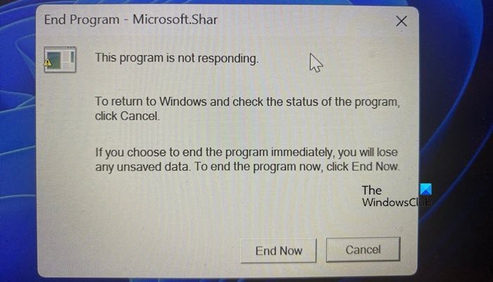 Erreur de fin de programme Microsoft.Shar lors de l’arrêt [Fix]