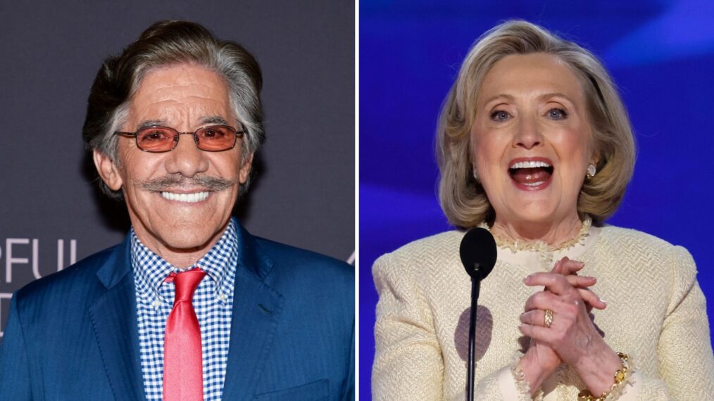 Geraldo Rivera and Hillary Clinton