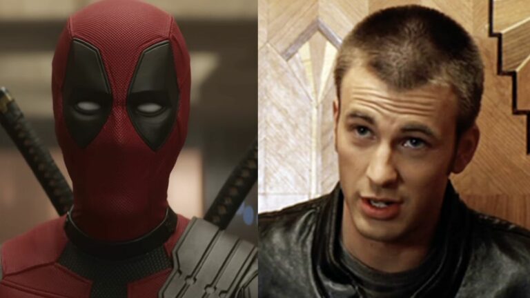 The Merc with the Mouth starring in Deadpool & Wolverine, Chris Evans as Johnny Storm in Fantastic Four (2005)