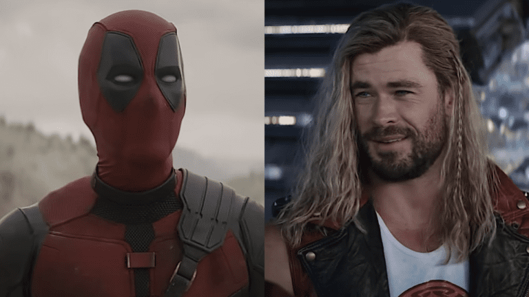 Deadpool in Deadpool and Wolverine/Chris Hemsworth as Thor in Thor: Love and Thunder