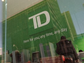 Une succursale de la banque Toronto-Dominion (TD) à Toronto le 15 mars 2023.