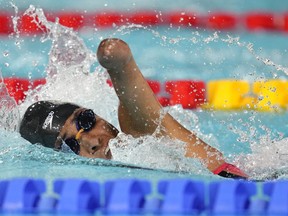 Le basketteur Patrick Anderson et la nageuse Katarina Roxon ont été nommés porte-drapeaux du Canada pour la cérémonie d'ouverture des Jeux paralympiques de Paris. Roxon participe à la série féminine du 100 m nage libre S9 lors de la natation aux Jeux du Commonwealth à Birmingham, en Angleterre, le vendredi 29 juillet 2022.