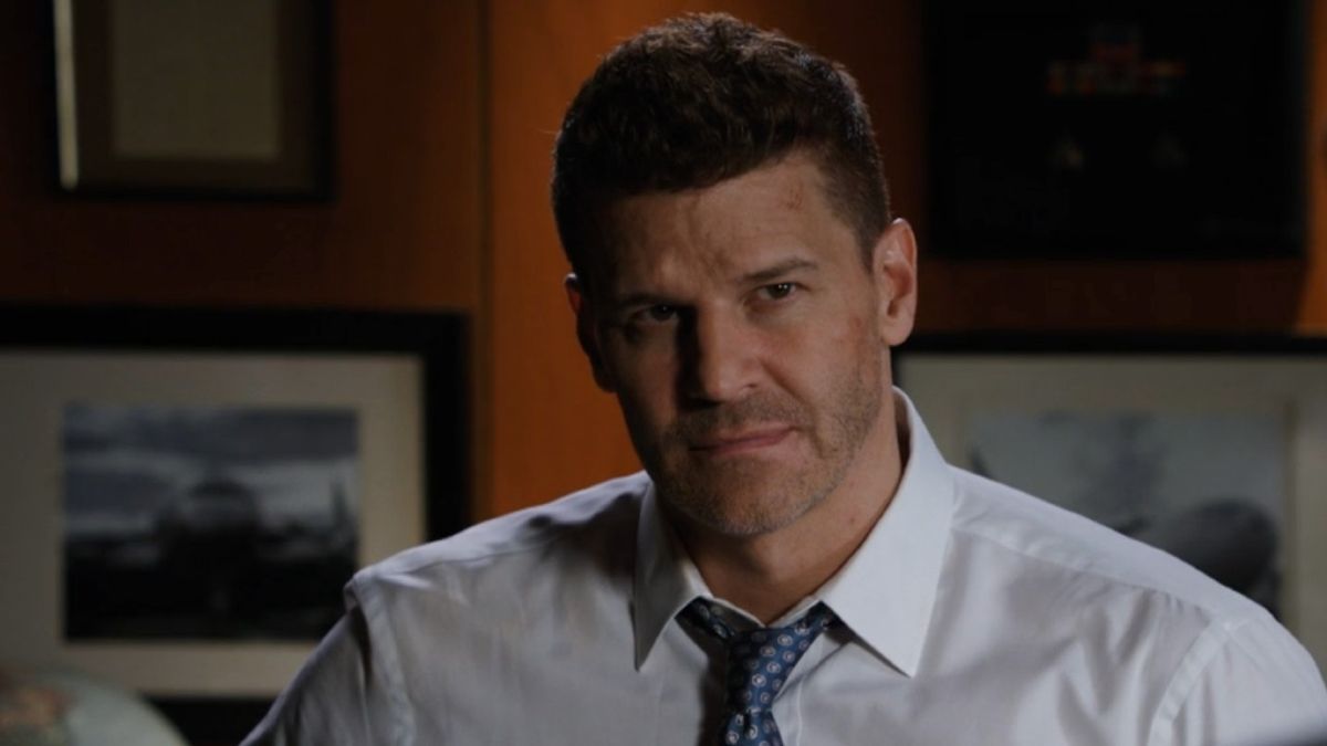 David Boreanaz as Seeley Booth in Bones.