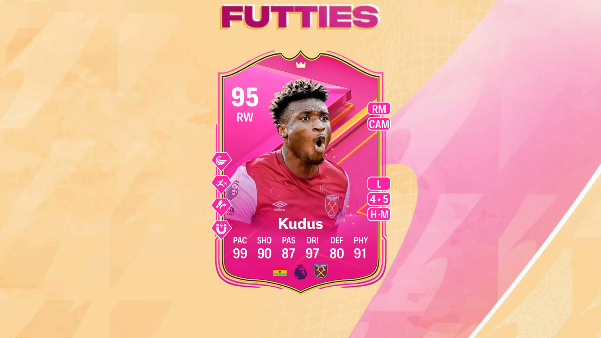 An image of Kudus FUTTIES objective in EA FC 24