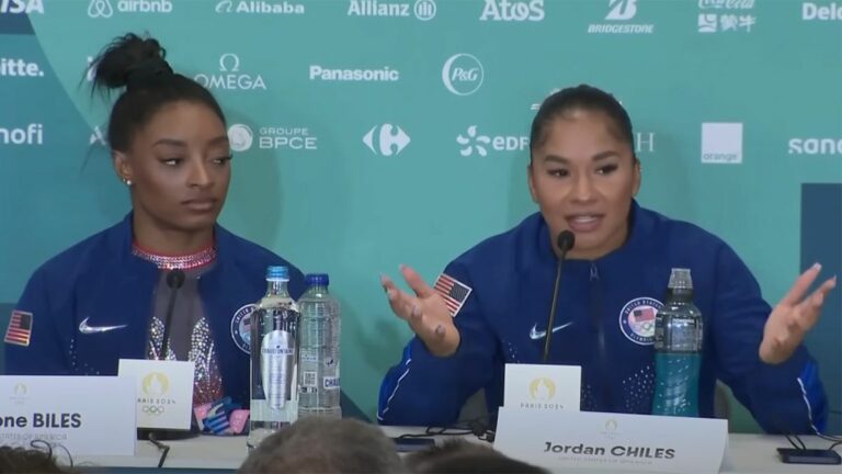 Simone Biles and Jordan Chiles speak out after Olympics 2024 Floor event.