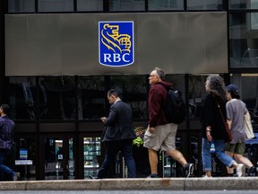 Siège social de la Banque Royale du Canada dans le quartier financier de Toronto, le 24 août 2023.