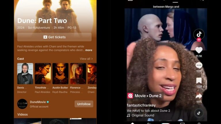 TikTok lance « Spotlight » pour permettre aux spécialistes du marketing du divertissement d'exploiter le contenu des fans ; Warner Bros. vante les résultats de la campagne « Dune 2 » Plus de Variety Les plus populaires À lire absolument Inscrivez-vous aux newsletters de Variety Plus de nos marques
	
	
