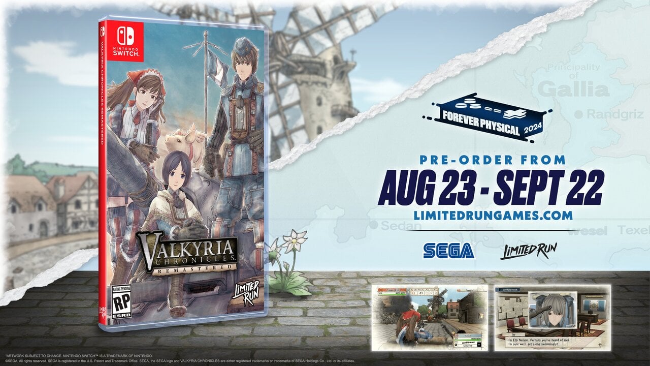 Valkyria Chronicles Remastered sort en édition limitée sur Switch, les précommandes sont ouvertes
