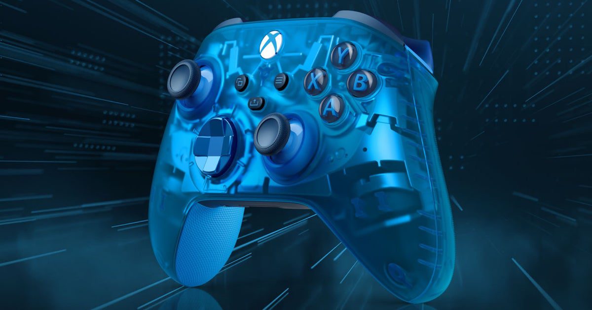 Xbox fait un petit retour aux années 90 avec sa nouvelle manette Sky Cipher bleue transparente
