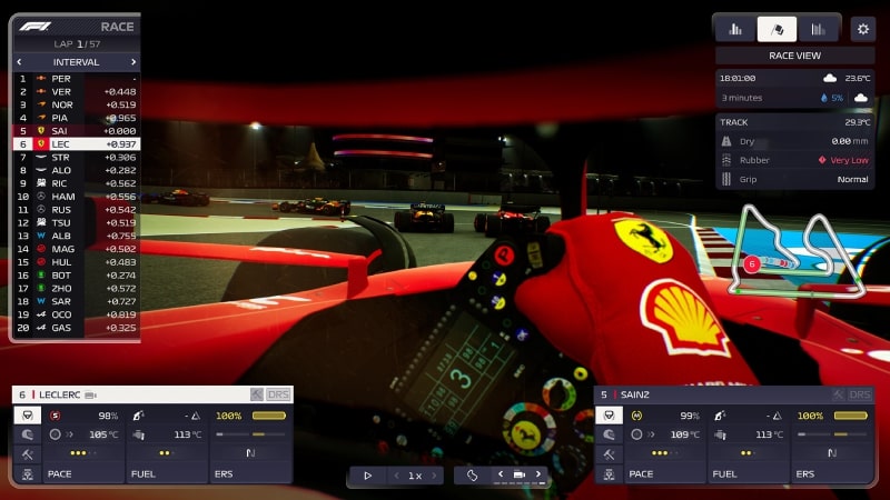 Menu de sauvegarde rapide de F1 Manager 2024