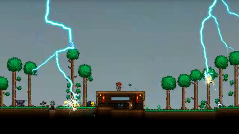 Terraria 1.4.5 rend la météo beaucoup plus dramatique et dangereuse
