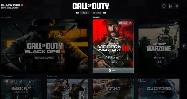 Nouvelle interface utilisateur pour MW3 et Warzone 