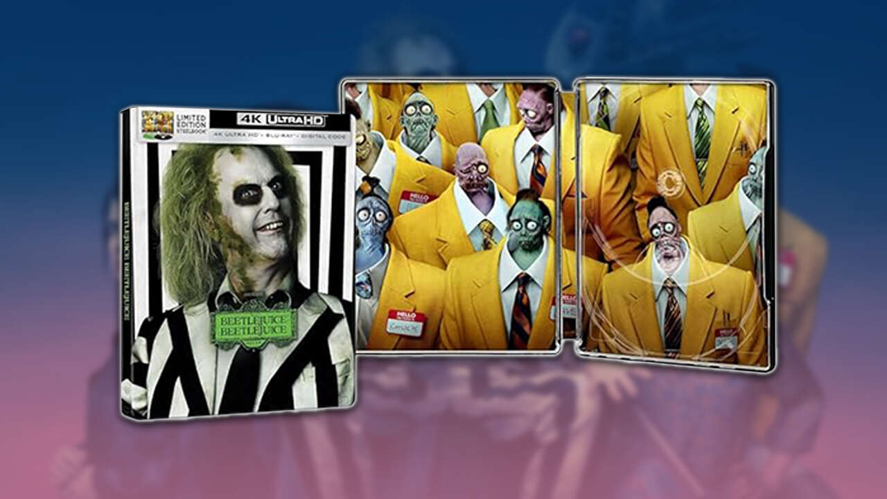 L'édition Steelbook Beetlejuice 4K de Beetlejuice brille dans le noir
