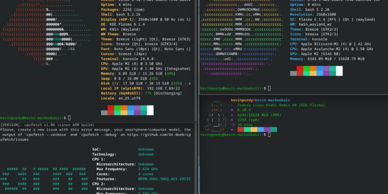 Neofetch est terminé, mais de nombreux outils d’informations système de capture d’écran sont prêts