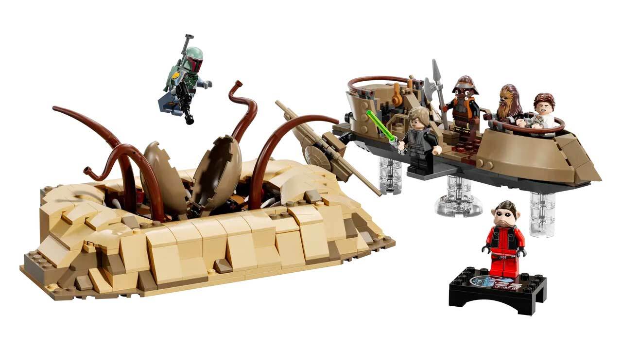 Lego Sarlacc Pit et le skiff du désert