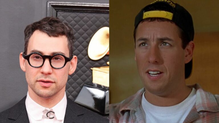 Jack Antonoff and Happy Gilmore side by side