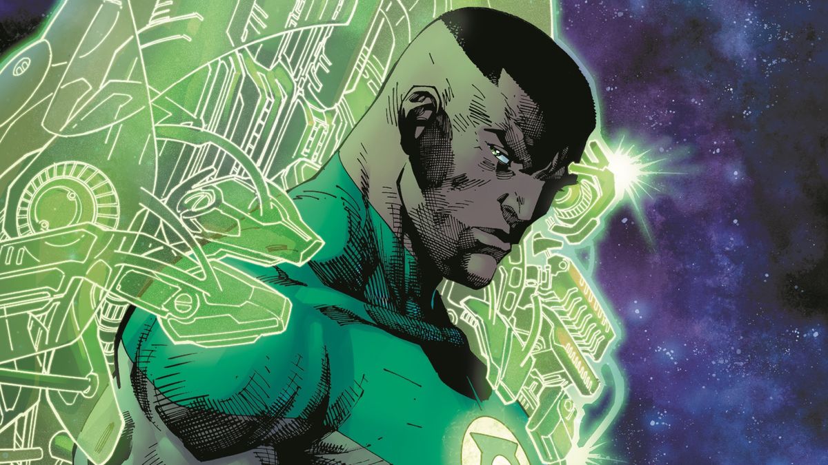 John Stewart&#039;s Green Lantern in DC Comics.