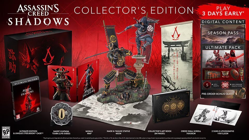 Édition Collector d'Assassin's Creed Shadows