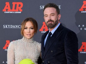 Ben Affleck et Jennifer Lopez à l'avant-première d'Air en 2023.