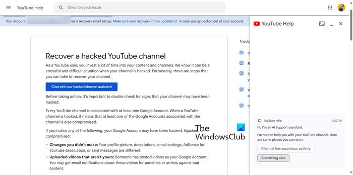 Comment récupérer un compte YouTube piraté à l’aide de l’outil AI de récupération de compte YouTube