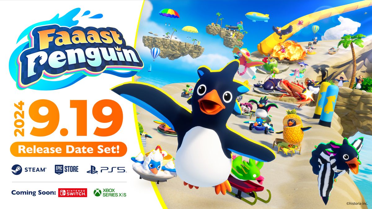 Faaast Penguin sera lancé le 20 septembre sur PS5 et PC, puis sur Xbox Series et Switch    
