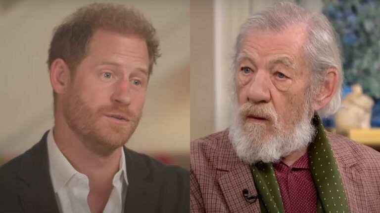 Prince Harry speaks during an Inside Edition interview, and Ian McKellen speaks on an episode of This Morning.